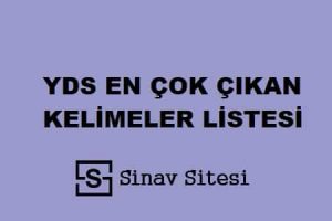 yds en çok çıkan kelimeler