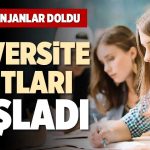 üniversite kayıtları başladı